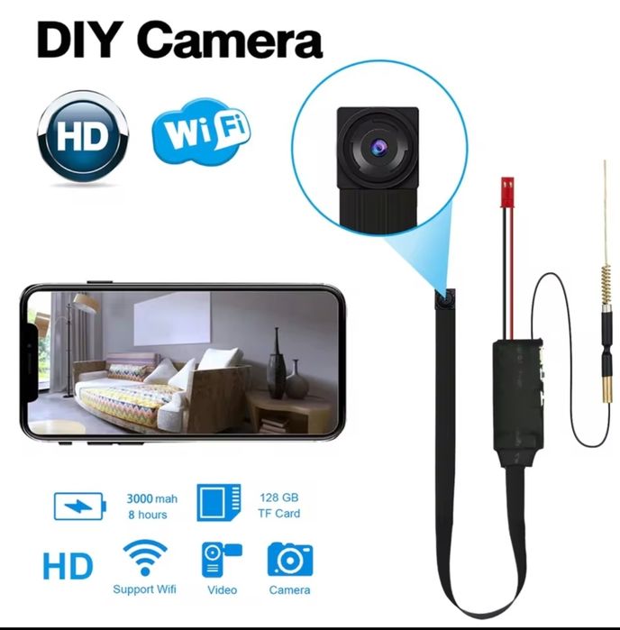 Скрита мини шпионска камера с HD резолюция