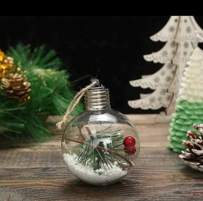 Коледна топка светеща