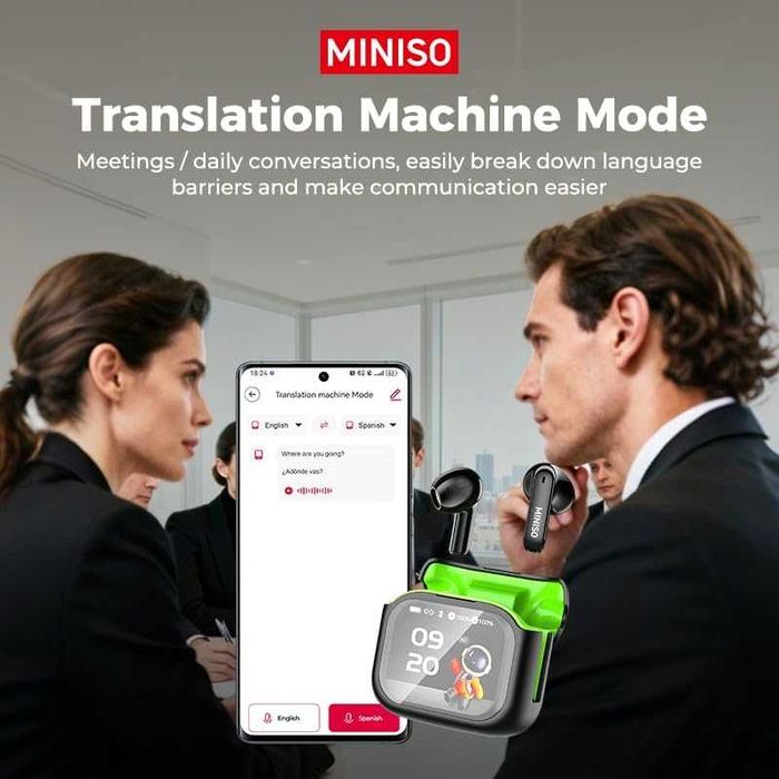 Чисто нови фабрично запечатани преводачески слушалки Relxhome M96 AI Language Translation Earbuds Bluetooth 5.4 OWS