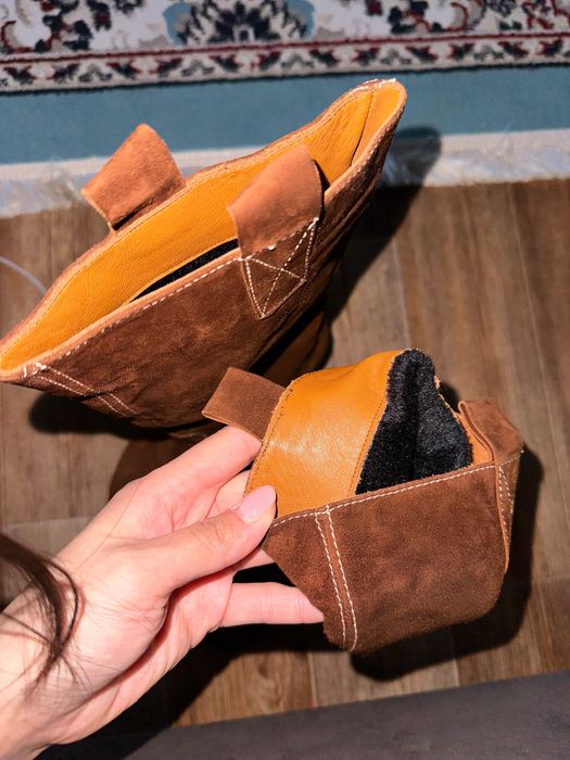 Сапоги коричневые