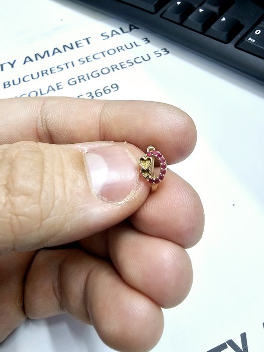 Vand cercei din aur 14 k 1.28 g cod 290