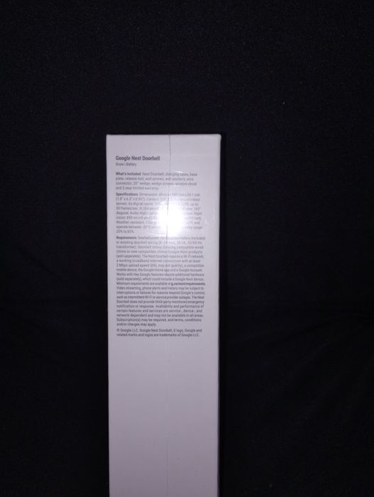 Videointerfon Google Nest Doorbell cu baterii Nou Sigilat