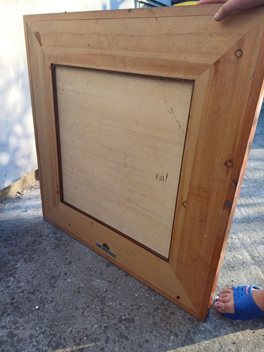 Vând oglindă rustică