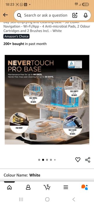 Shark PowerDetect NeverTouch Pro – 2-в-1 робот прахосмукачка с моп