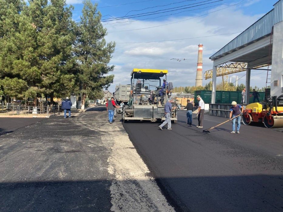 Качественное асфальтирование и ремонт дорог в Ташкенте. Своя техника