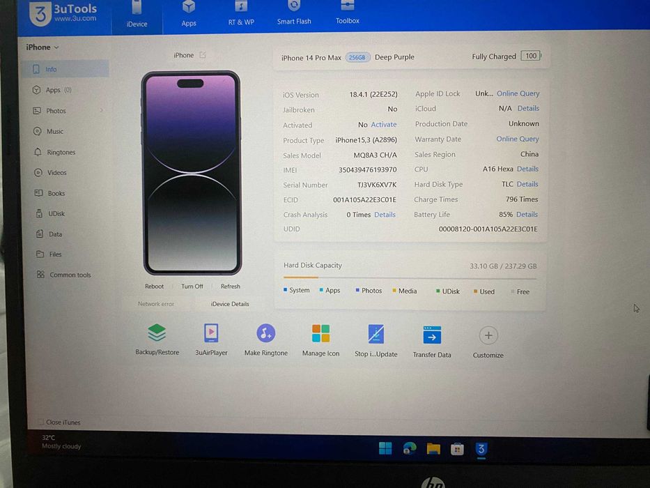 Iphone 14 pro max holati chotke
