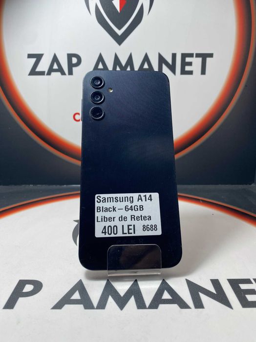Zap Amanet Vitan - Samsung A14 - Black - 64Gb