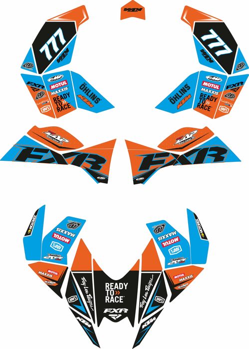 Стикери, лепенки ,графики за мотори и атв Yamaha ,KTM  CAN-AM Kawazaki