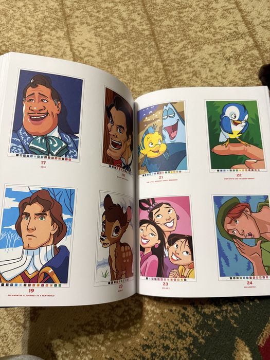 Раскраска  по номерам дисней