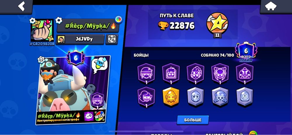 Очень жирный аккаунт в бравл