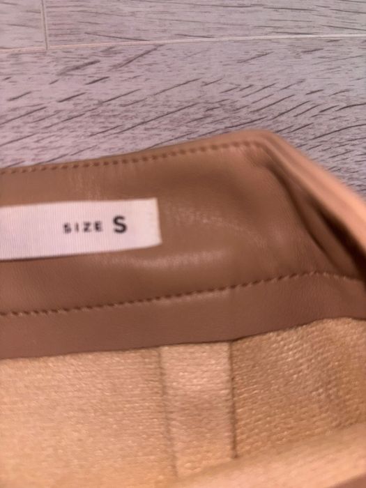 Fusta crem din piele ecologica, marimea 36