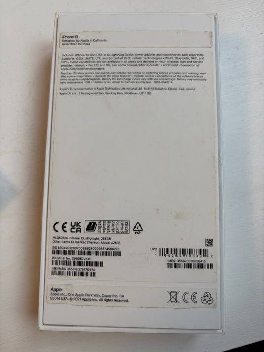 Iphone 13 Midnight 256gb Full box