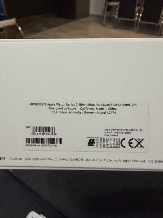 Apple Watch Series 7 2021, Blue Alu Abyss 45mm,