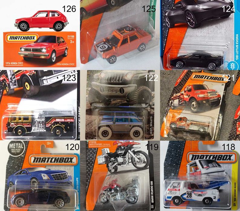 Метални колички Мачбокс Matchbox от различни години в мащаб 1:64 Част2