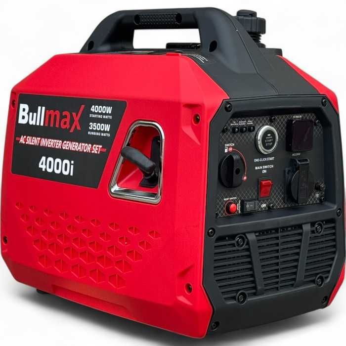 Инверторен обезшумен генератор за ток Bullmax 4000i, 3.5kW, Чиста сину