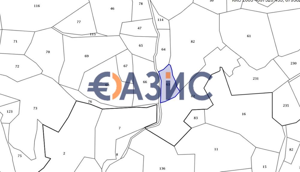 Парцел Земеделска земя, Созопол, България, 1653 кв. м,