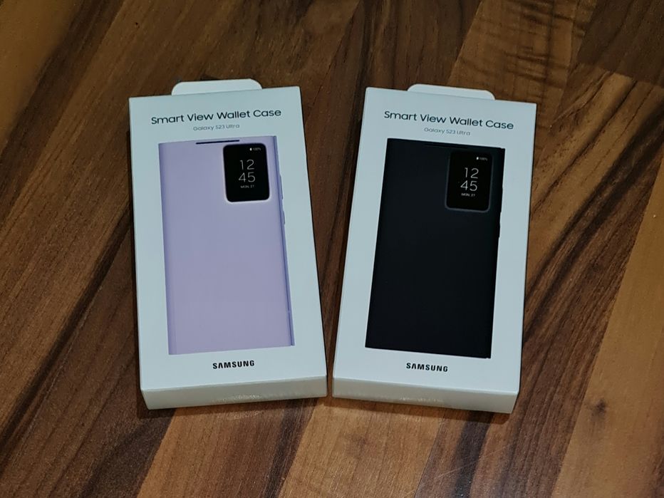 Husa flip activa originala Samsung Smart View Wallet Case S23 Ultra 5G