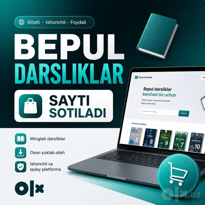 Bepul Darsliklar sayti Sotuvda