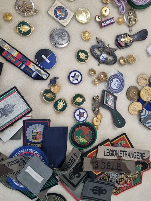 colectie insigne medalii franta legion etrangere ,legiunea straina