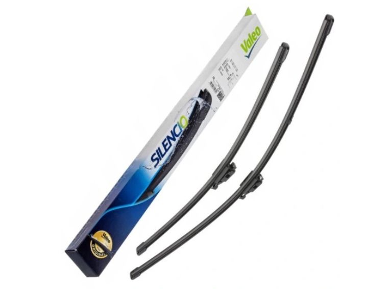 Set stergatoare auto Silencio BMW X3 (G01), 06.2017-2024; X4 (G02), 03.2018-; Jaguar E-Pace, 11.2017-, montare fata, stanga+dreapta, 650+500 mm; fixare: OE Valeo;