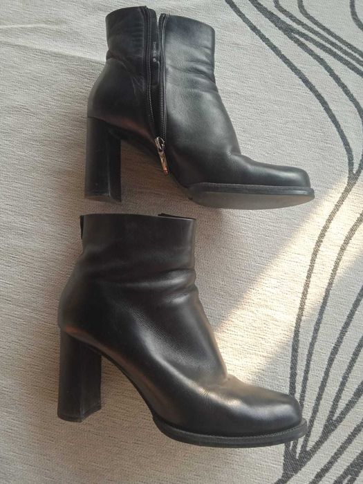 продам черные ботильоны, BASCONI