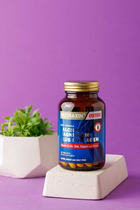 Suyaklar va bo'g'imlar uchun kalsiy kollagen magniy, Nutraxin Osteo