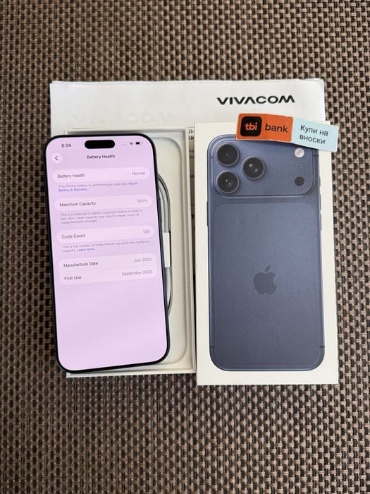 512!*ЛИЗИНГ*iPhone 17 Pro Max *Blue айфон 17 про макс син 512