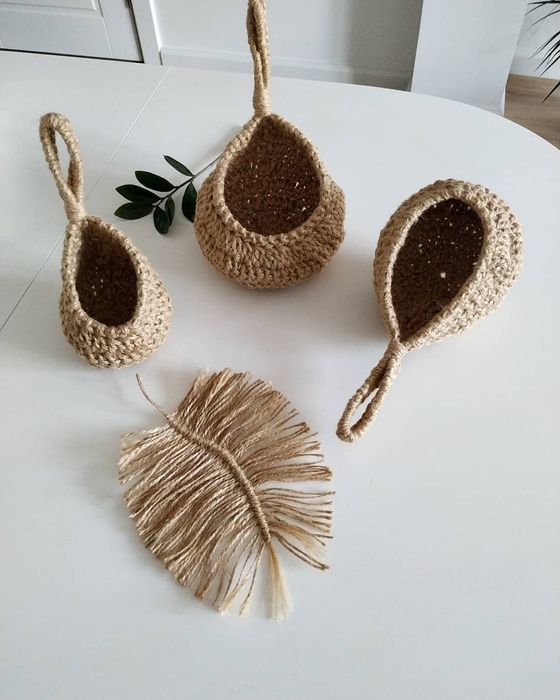 Корзинки из джута