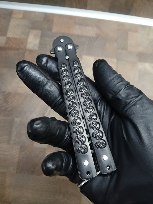 Черен нож пеперуда - тренировъчен