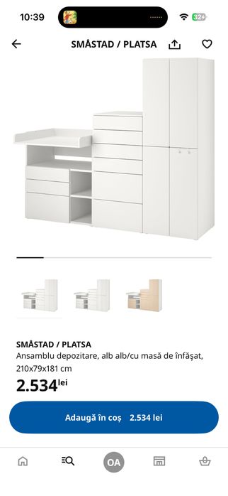 Ansamblu mobila camera copii