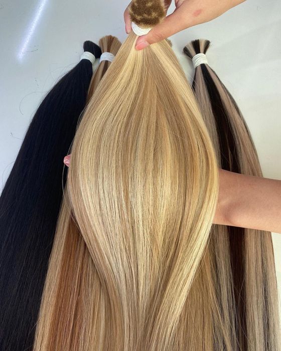 Човешка естествена коса двойна плътност