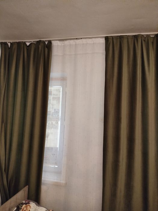 Шторы 4шт цвет оливковый