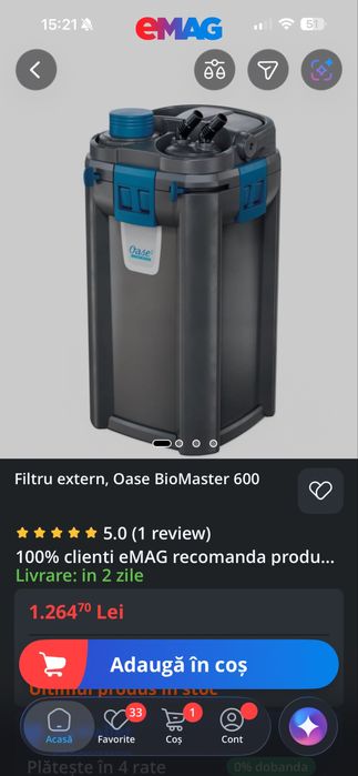 Acvariu Eheim 250 L + suport acavriu