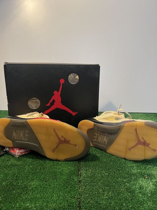 Nike air jordan 5 Sail x Off white