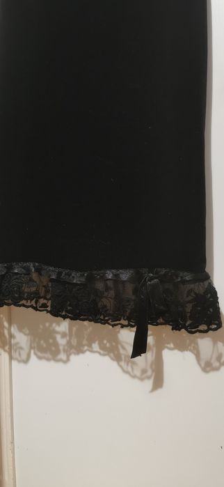 Rochie neagră din catifea Casa Vanda, mărime 40-42