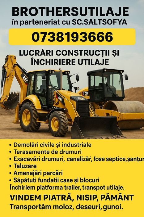 Închirieri Utilaje și camioane 8x4
