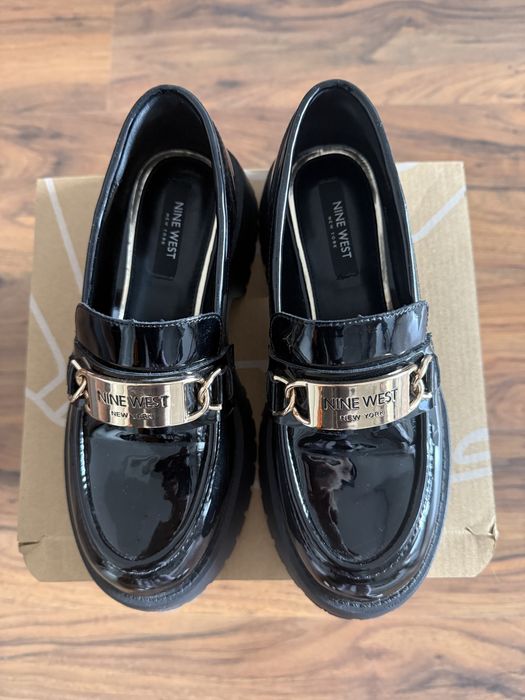Nine West лоуфъри с дебела подметка WFA2998-1 Черен