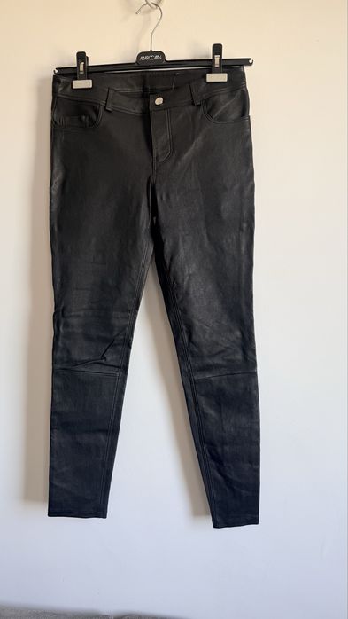 Pantaloni din piele naturală DESA, mărimea 40, noi fără etichetă