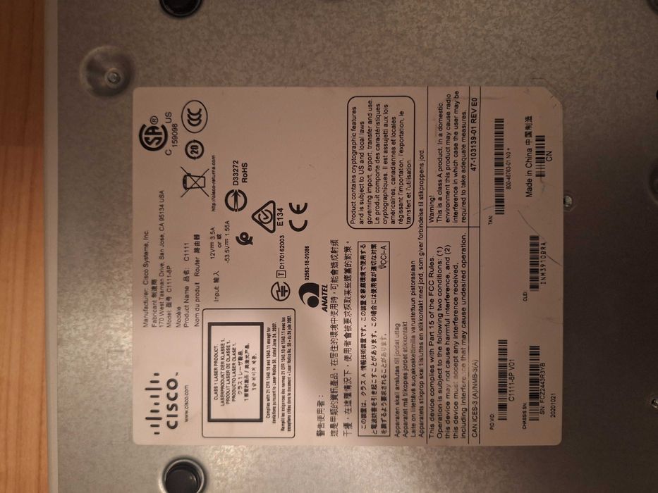 Router Cisco C1111-8P