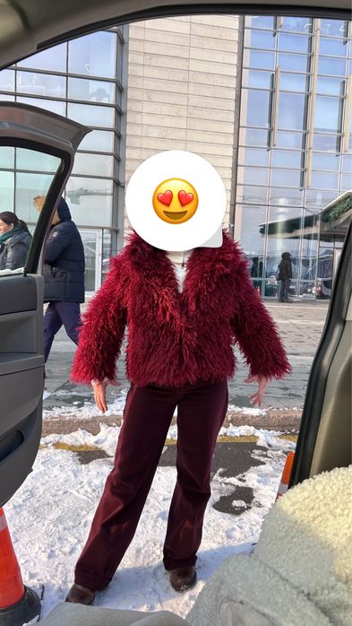 Шуба из эко меха