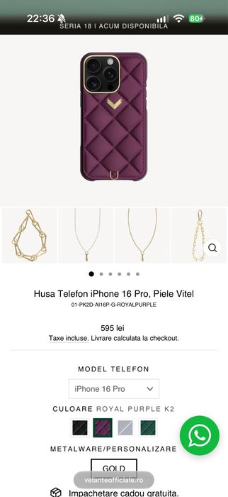 Husa Velante ip.16 pro