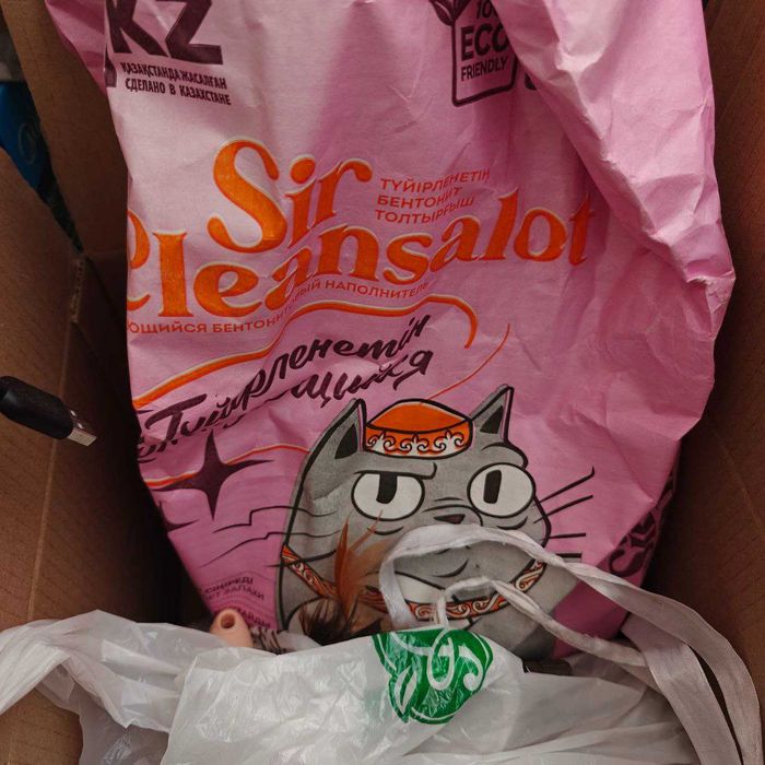 Кошачий лоток + наполнитель