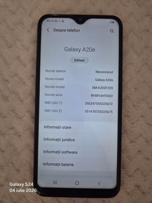 Samsung Galați A20e