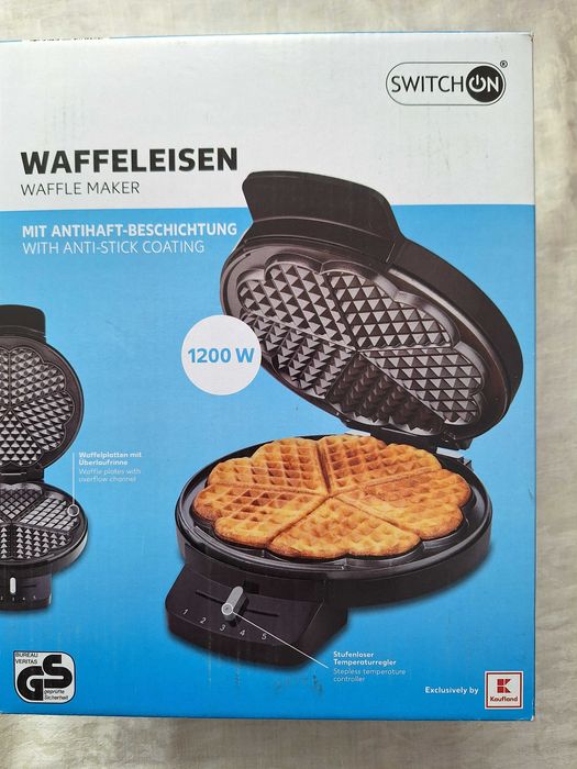 Aparat electric pentru facut 5 vafe putere 1200 W, Model SWITCH ON