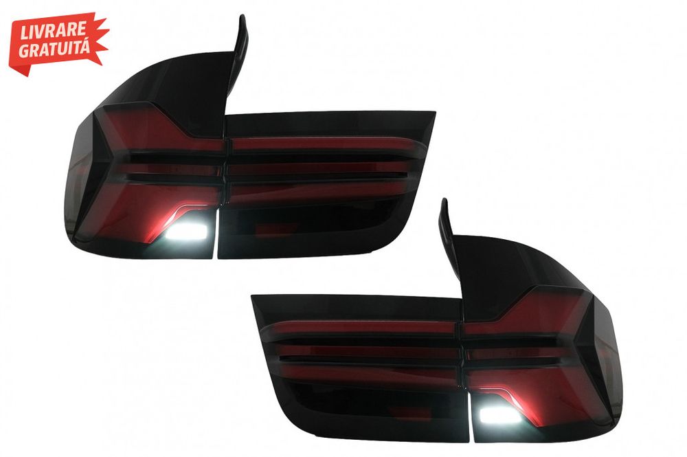 Stopuri LED BMW X5 E70 (2007-2013) Light Bar Upgrade la G05 LCI Design