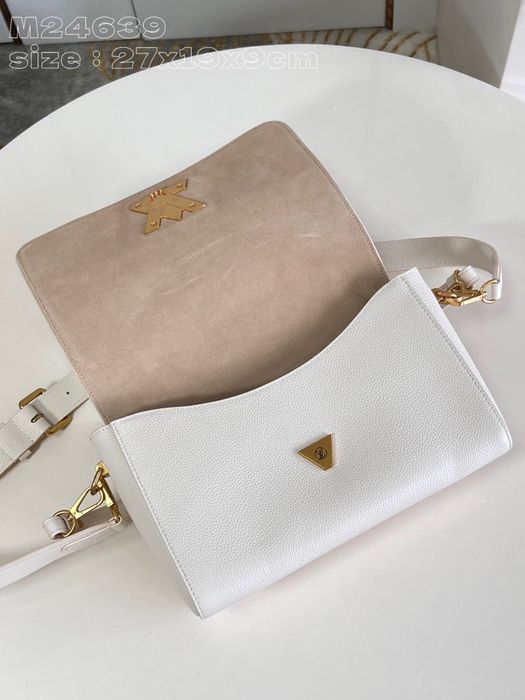 Geanta Louis Vuitton Soft Twist 27cm alb, Premium