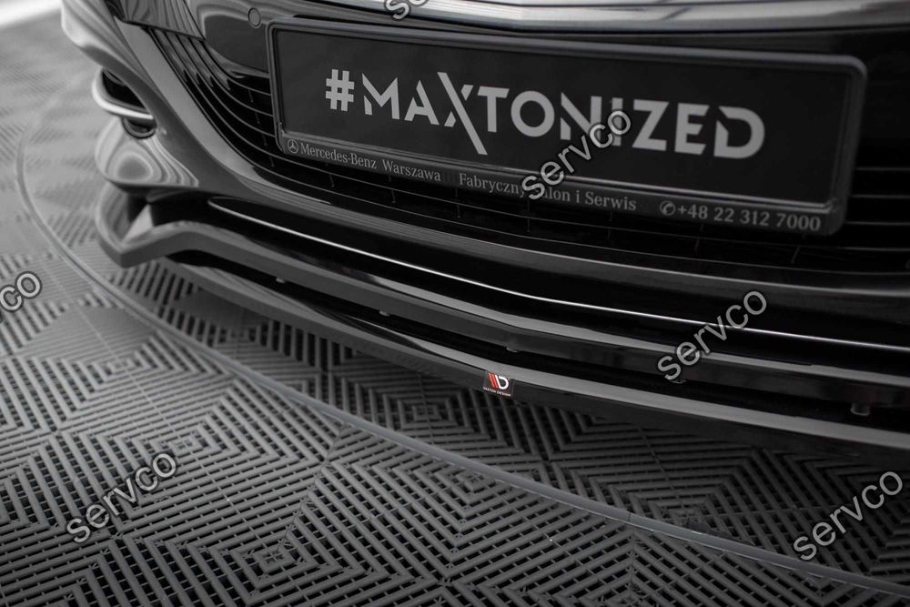 Prelungire splitter bara fata Mercedes S Class W222 2013-2017 v2 - Maxton Design
