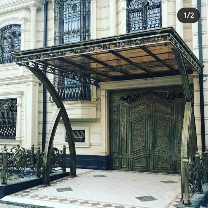 Навес naves лексан leksan профнастиль profnastil.