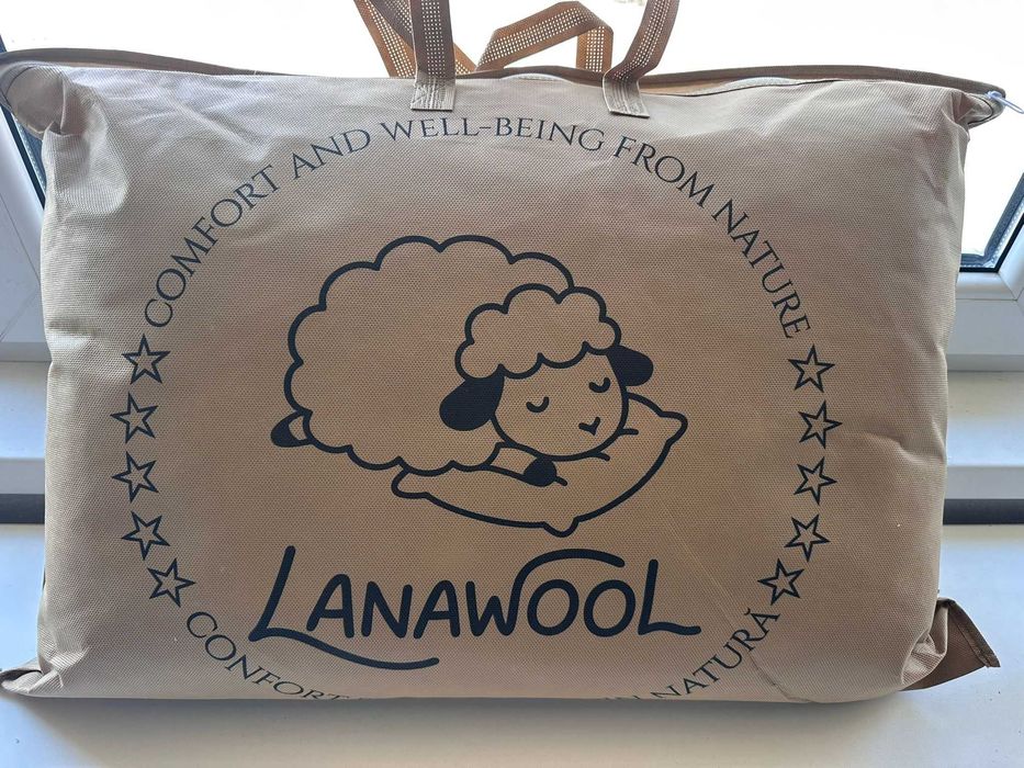 Perne din lână Merino biluțe 100% naturale – 50x70 / 40x40 – confort