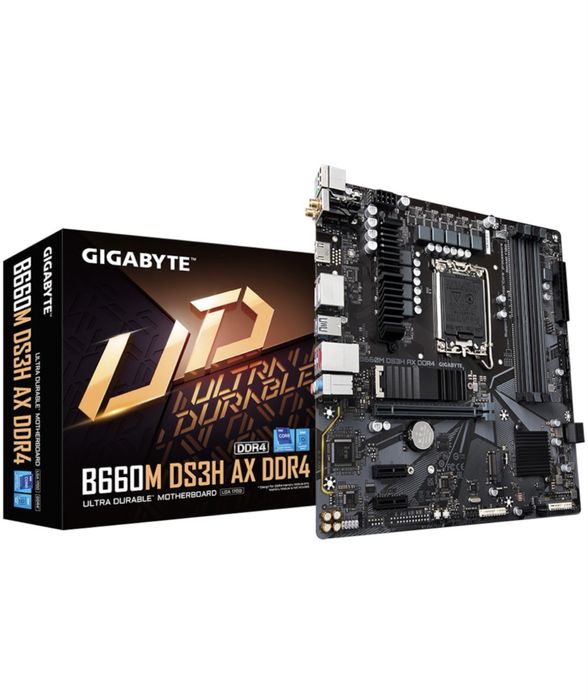 Placă de bază GIGABYTE B660M DS3H AX DDR4 – LGA 1700 – Wi-Fi 6